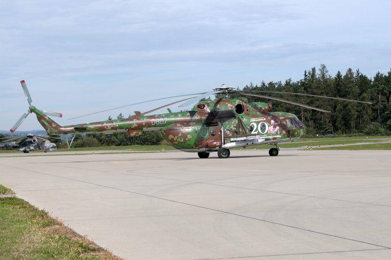 comp_RARO 13_2.jpg - The Slovak Air Force Mil Mi-17M from the 2. Dopravná vrtul'niková letka still wears the 20th anniversary markings of the Ján Ambruš Air Base at Prešov from 2012 